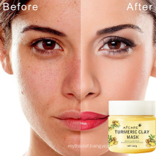 Turmeric Mud Film Ginger Extract Whitening Brightening Firming and Anti-Wrinkle Smear Mask